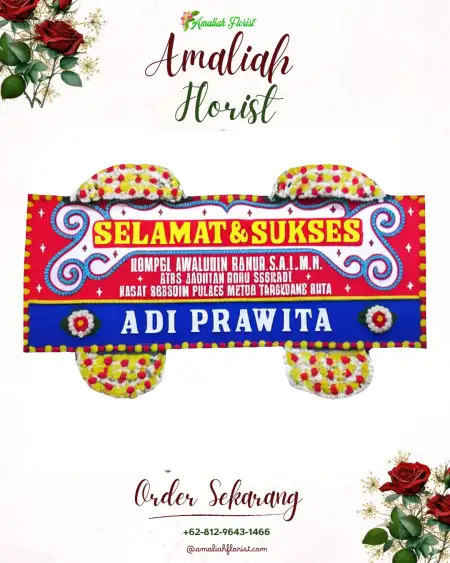 Papan Bunga Ucapan Selamat Tampirkulon